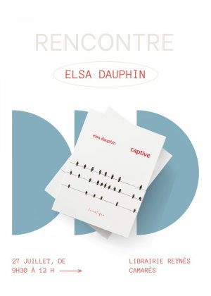 Elsa Dauphin en dédicace à la librairie Reynès (Camarès)