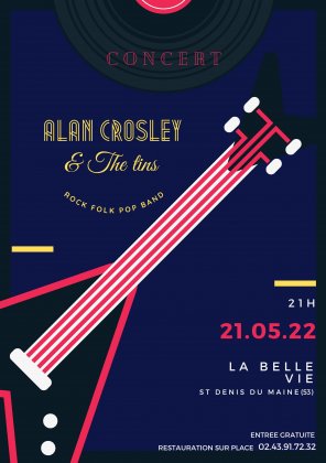 Concert pop anglaise ALAN CROSLEY & The tins