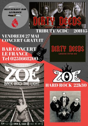 Concert Tribute de ACDC et Concert de ZOE