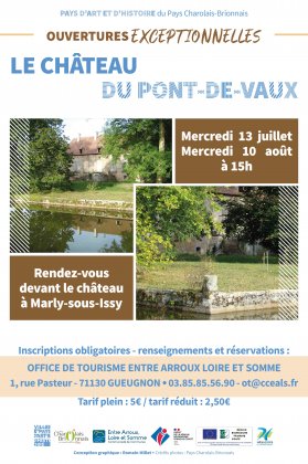 Visites guidées : Le Château du Pont-de-Vaux à Marly-sous-Issy