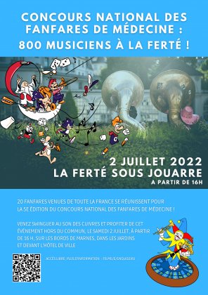 Concours national de Fanfares de Médecine : 800 musiciens à la Ferté !