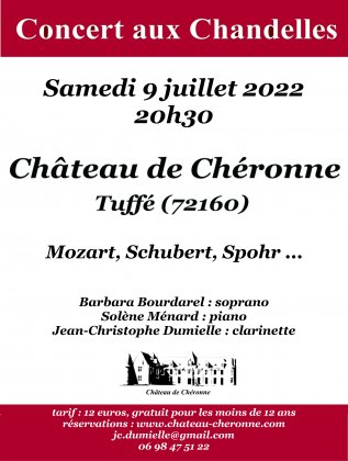 Concert aux chandelles au château de Chéronne