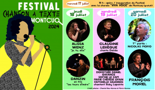 Festival de la Chanson à Texte de Montcuq : Danzin en trio "Les tours d'ivoire"
