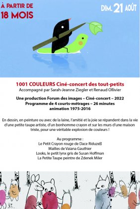 Ciné-concert des tout-petits "1001 couleurs"
