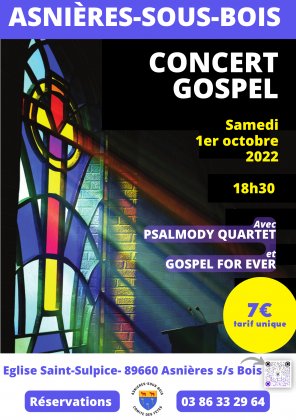 Concert Gospel avec Psalmody Quartet
