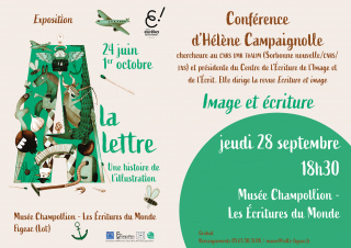 Conférence d’Hélène Campaignolle "Image et écriture"