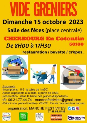 Vide greniers à Cherbourg - Dimanche 15 octobre 2023