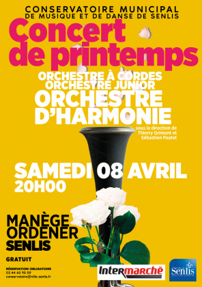 Concert de Printemps de l'Harmonie de Senlis le 8 avril à 20H