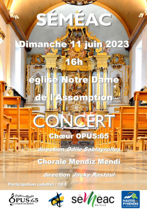 Concert partagé OPUS:65 / Chorale Mendiz Mendi