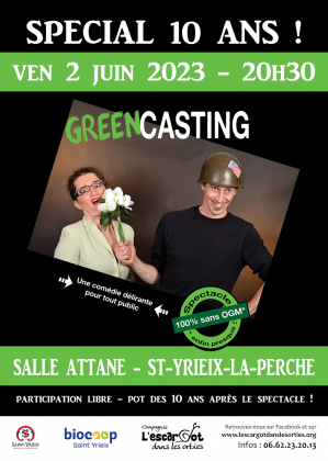 Greencasting - Théâtre humour - Festival L'Ortie Show 2023