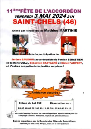 11ème Fête de l'Accordéon à Saint-Chels