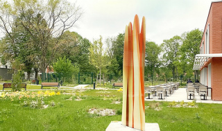 Sculpture en verre de Guillaume Bottazzi à Croix