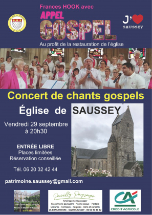 Concert à Saussey d'Appel GOSPEL avec Frances HOOK