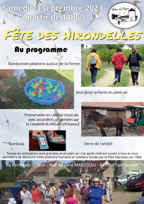 Fête des hirondelles de la Ferme de l'Espoir