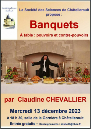 Les banquets, conférence de Claudine Chevallier