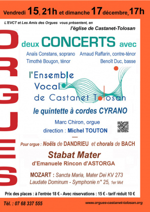 Concert de l'EVCT autour du Stabat Mater d'Astorga