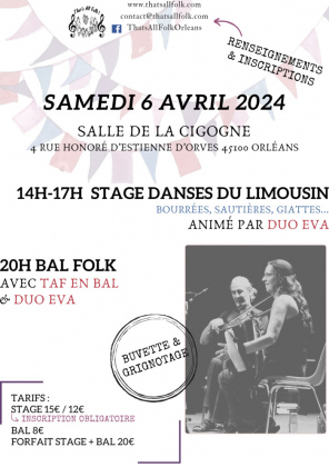Stage danses du Limousin et bal folk