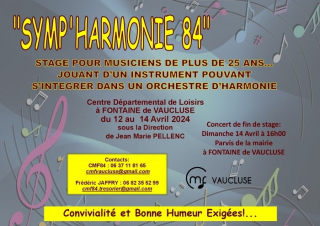 Stage "Symp'Harmonie 84"