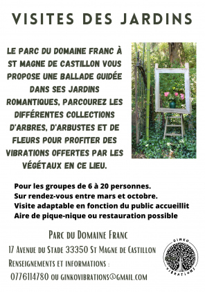 Visite botanique des jardins du Domaine Franc