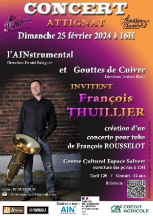 François Thuillier ( tuba ) + Gouttes de Cuivre + Ainstrumental