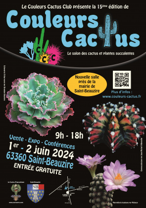 Couleurs Cactus 2024 15ème édition du salon cactus/plantes succulentes