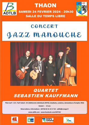 Concert de Jazz Manouche par le Quartet Sébastien KAUFFMANN