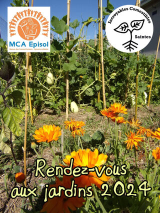 Visite et jardinage au jardin de MCA Episol avec les Incroyables Comestibles de 