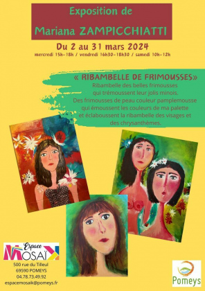 Exposition "Ribambelle de Frimousses" de Mariana Zampicchiatti