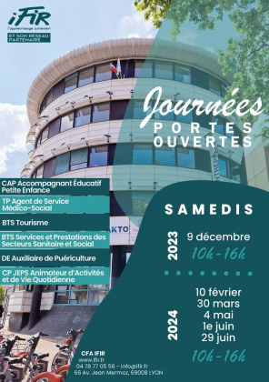JOURNÉE PORTES OUVERTES - BTS TOURISME CFA IFIR