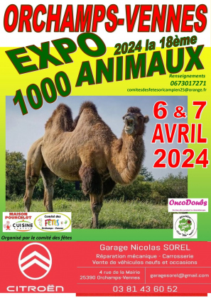 Exposition 1000 Animaux Orchamps-Vennes