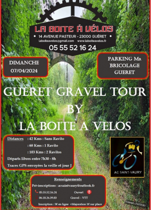 Guéret Gravel Tour by la Boîte à Vélos