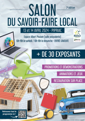 7e édition du Salon du Savoir-Faire Local (artisans,commerçants,assos)