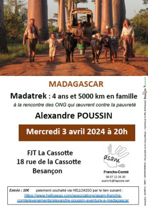 Alexandre Poussin - Madatrek : 4 ans & 5000 km en famille à Madagascar