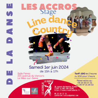 Stage de danse Country et Line Dance avec Les Accros de la Danse 77