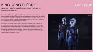 KING KONG THÉORIE au Théâtre Silvia Monfort