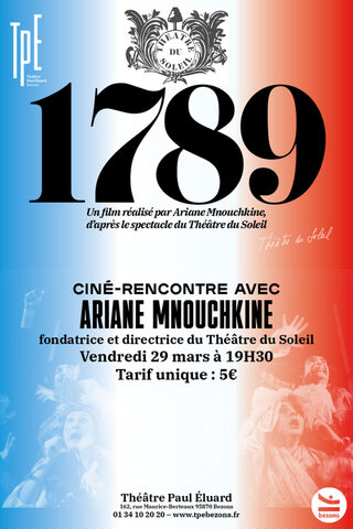 Ciné rencontre 1789 avec Ariane Mnouchkine
