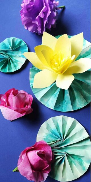 Atelier : paper flower !