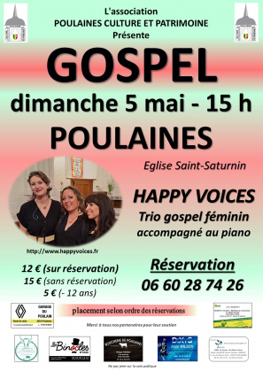 Concert Trio Gospel Happy Voices