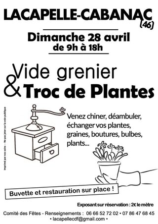 Vide-Greniers et Troc de Plantes à Lacapelle-Cabanac