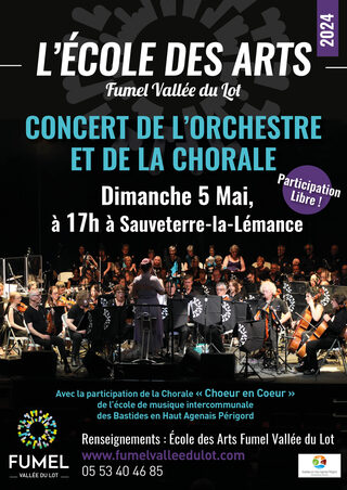 Concert de l'orchestre et de la chorale - École des Arts