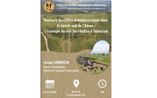 Conférence : Hauteurs fortifiées proto-historiques dans le bassin sud de l'Adour