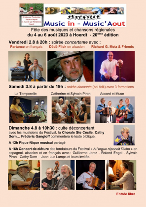 Festival Music in - Music'Aout - soirée concertante