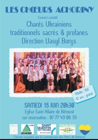 Concert de chants ukrainiens
