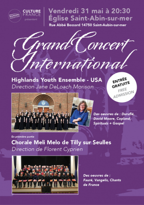 Grand Concert Gratuit Du Highlands Youth Ensemble + Chorale Méli Mélo