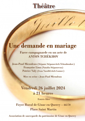 " Une demande en mariage " Farce campagnarde en un acte d' Anton Tchék