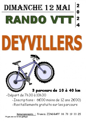 Rando VTT Saint-Arnould Deyvillers