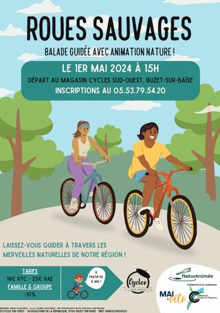 Roues sauvages : balade guidée avec animation nature