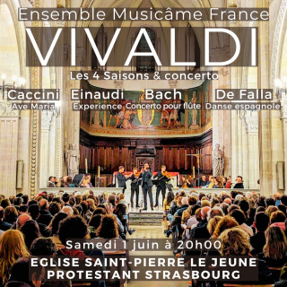Concert à Strasbourg : : Vivaldi, Einaudi, De Falla, Mozart, Caccini..