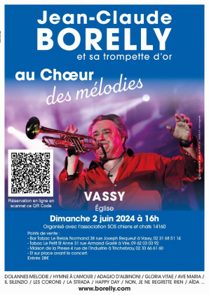 Jean-Claude Borelly et sa Trompette d'Or à Vassy