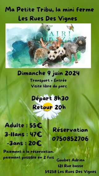 🦜🌺 Excursion à Pairi Daiza le 9 juin! 🐼🌿